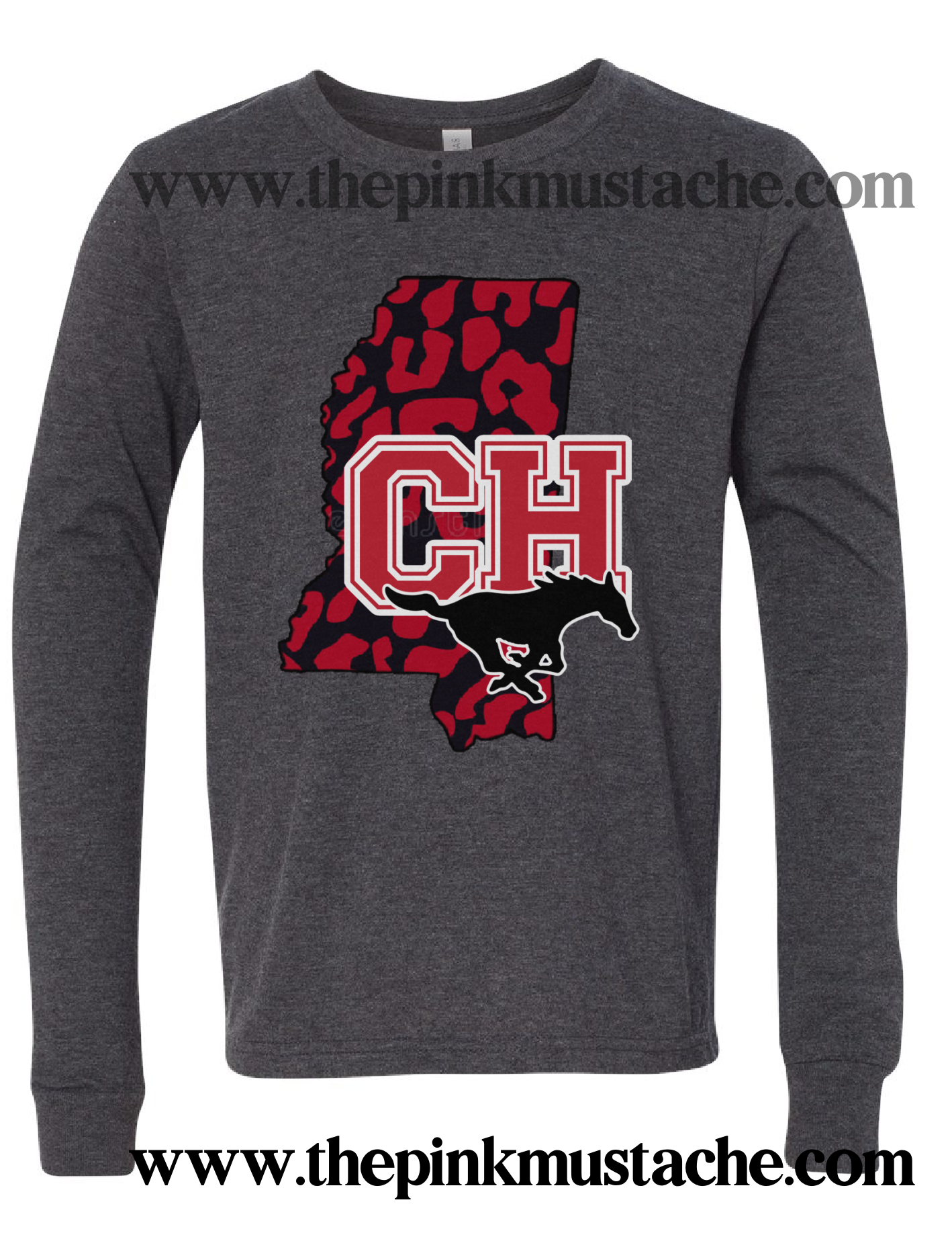 Center Hill Mustangs Comfort Colors Longsleeve Or Short Sleeve Shirt / DC -Desoto County Schools / Mississippi School Shirt