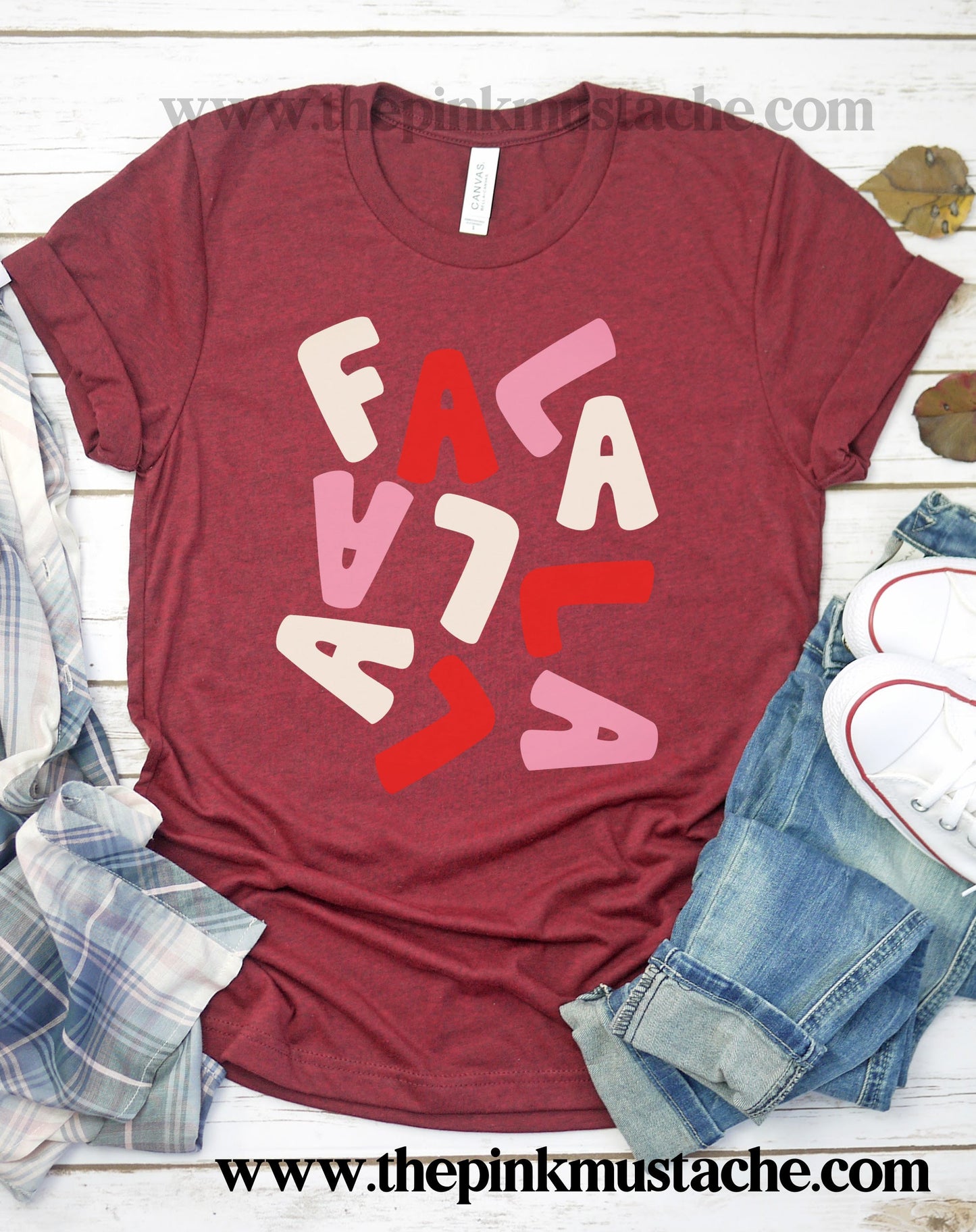 FA LA LA LA LA Christmas Retro Shirt/ Long and Short Sleeve Softstyle Tees / Youth and Adult sizing