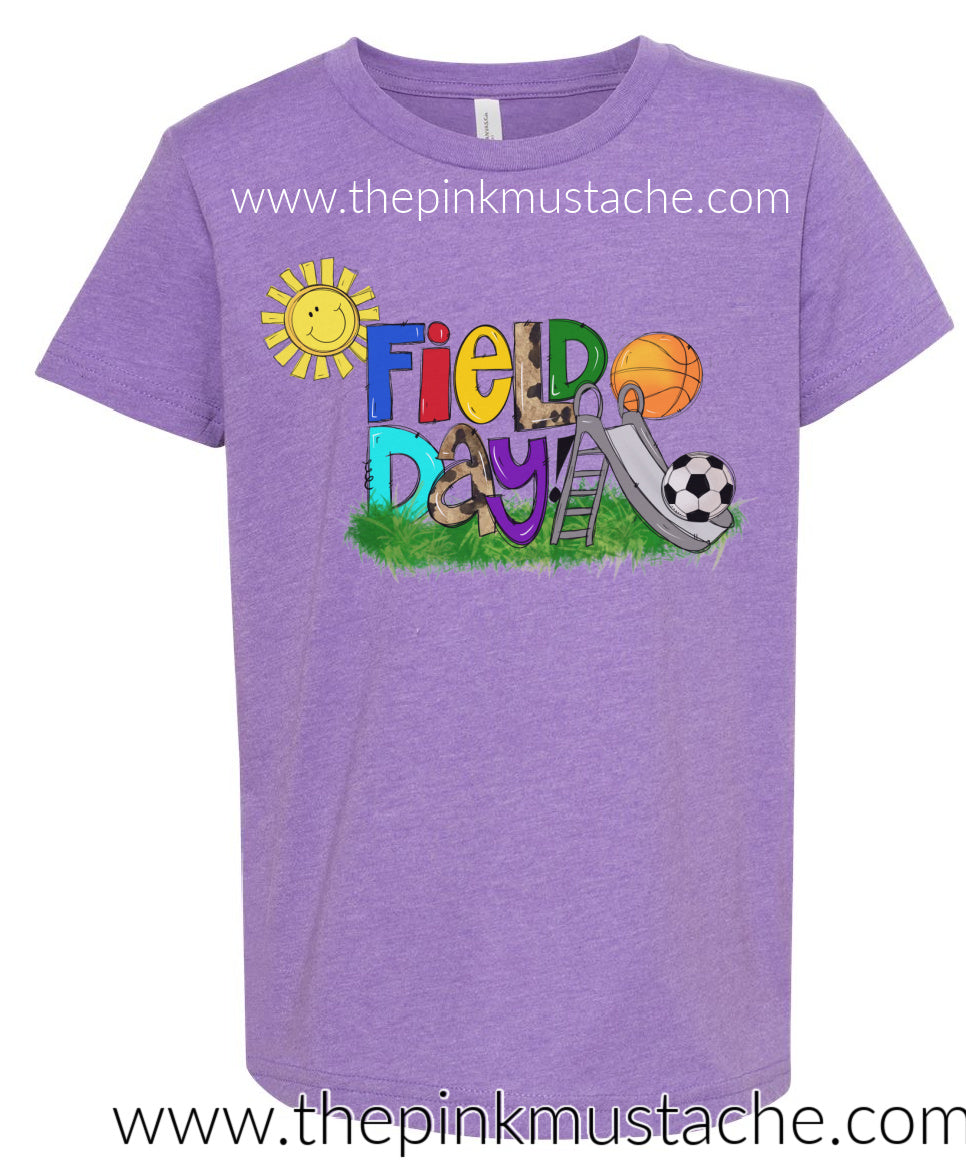 Field Day School Shirt - School Tee/ Youth and Adult Sizing Available