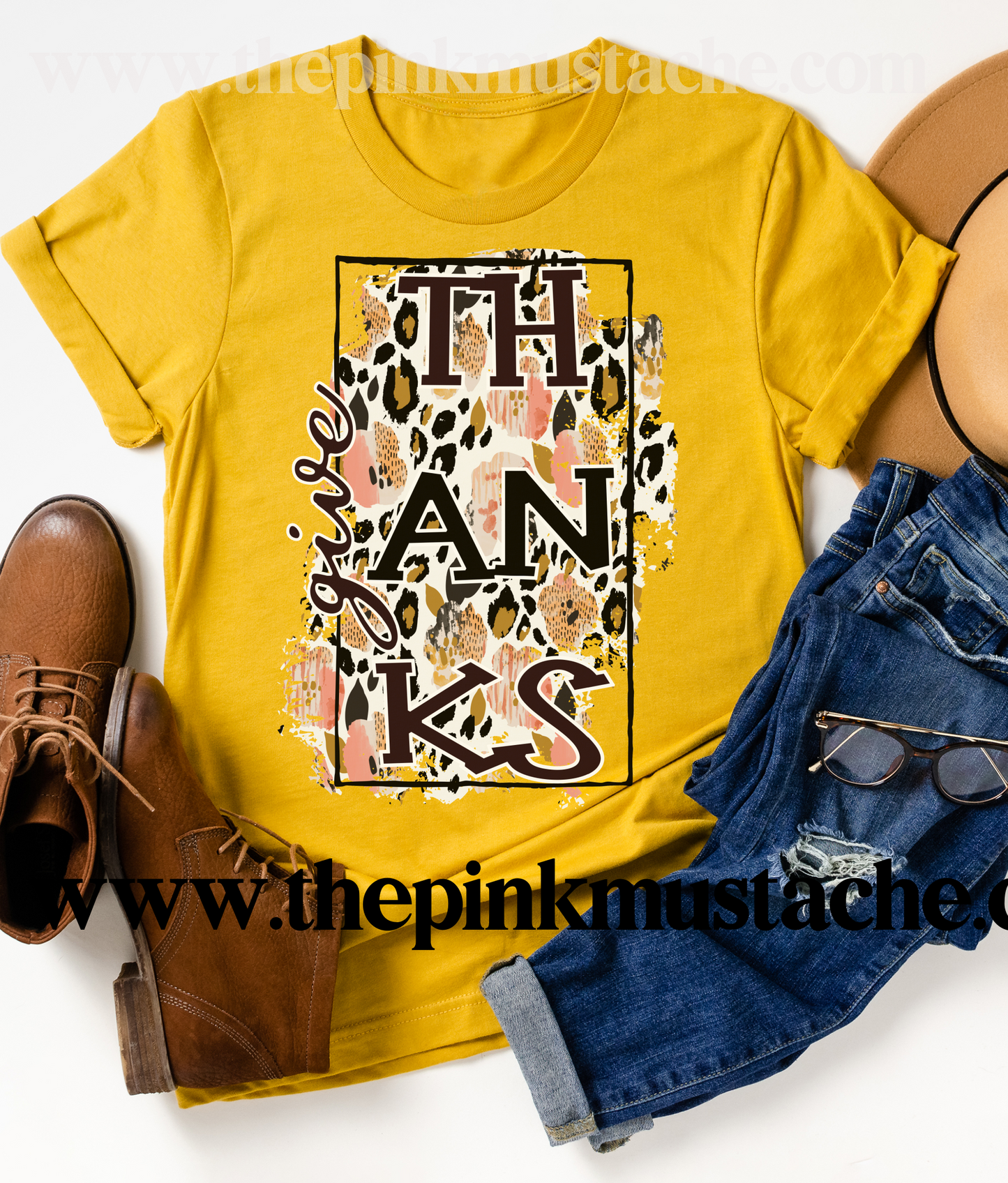 Give Thanks Bella Canvas Fall T-Shirt/ Fall Shirts for Moms and Kids