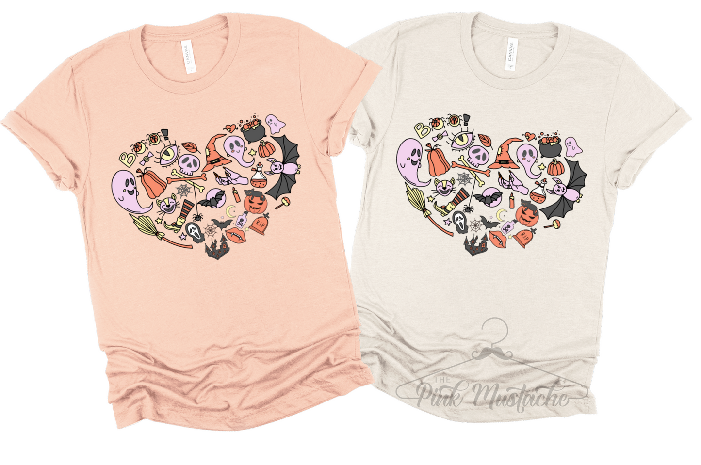 Heart Halloween Shirt/ Softstyle Tee/ Toddler, Youth And Adult Sizes Available