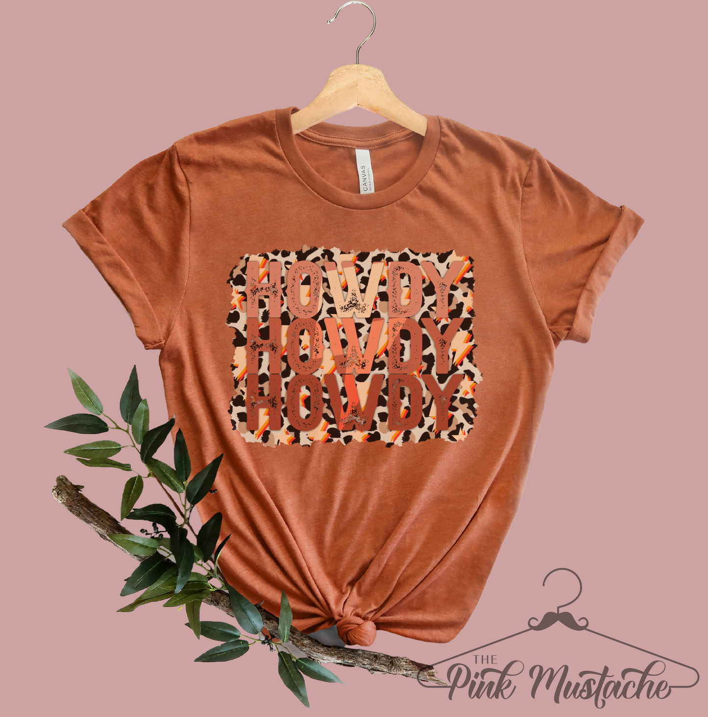 Bella Canvas Soft Style Country Music Howdy Stacked Western Style Tee/ Youth and Adult Sizes