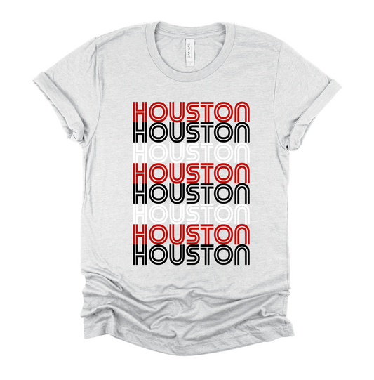 Bella Canvas Houston Stacked Mustangs Shirt/ Youth and Adult Sizing