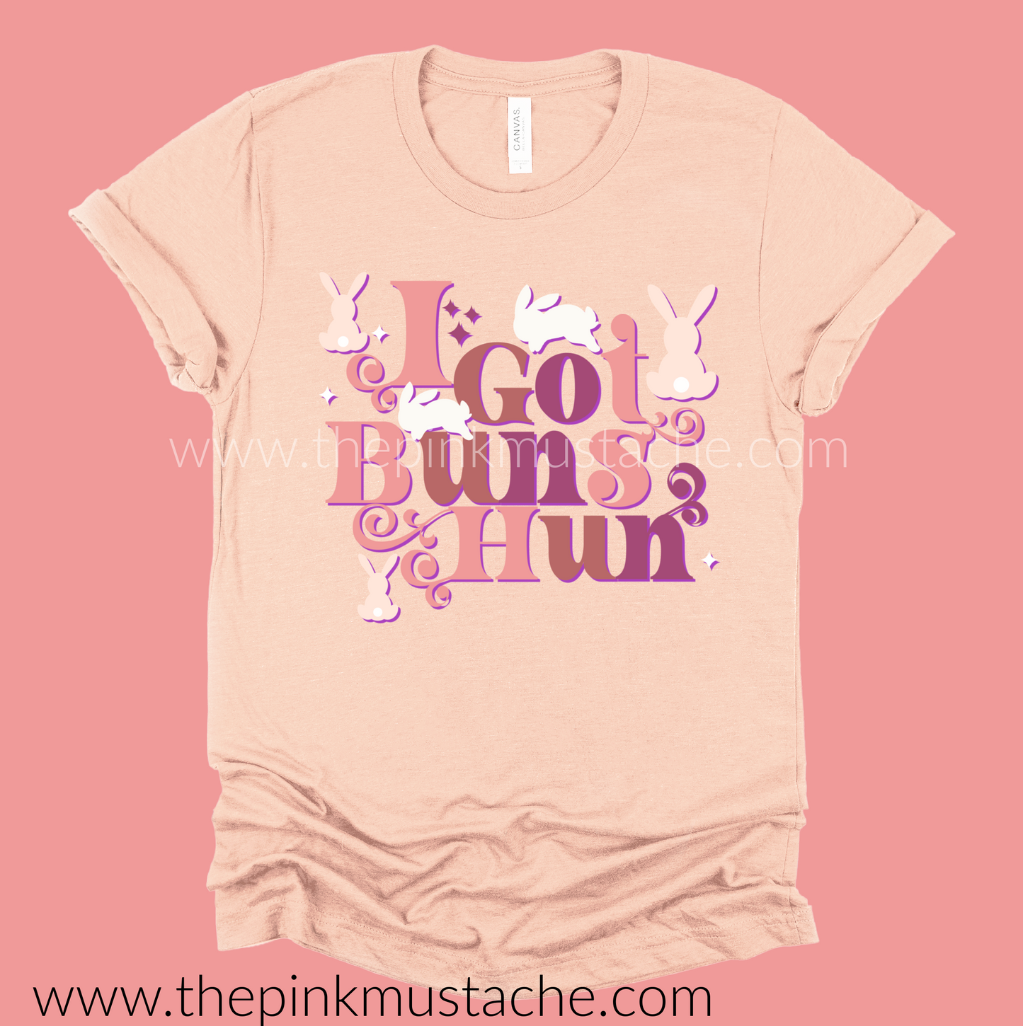 I Got Buns Hun Cute Easter Softstyle Tee - Toddler, Youth, and Adult Sizes/Religious Tee/ Unisex Sized Tee / Easter Spring Shirt