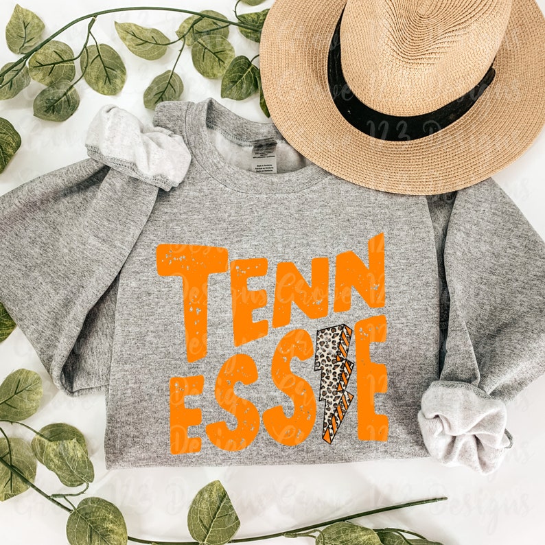 Tennessee Bolt Sweatshirt/ Unisex Sized/Youth and Adult Sizes/ TN Print Tee/Tennessee Shirt / TN Sweatshirt