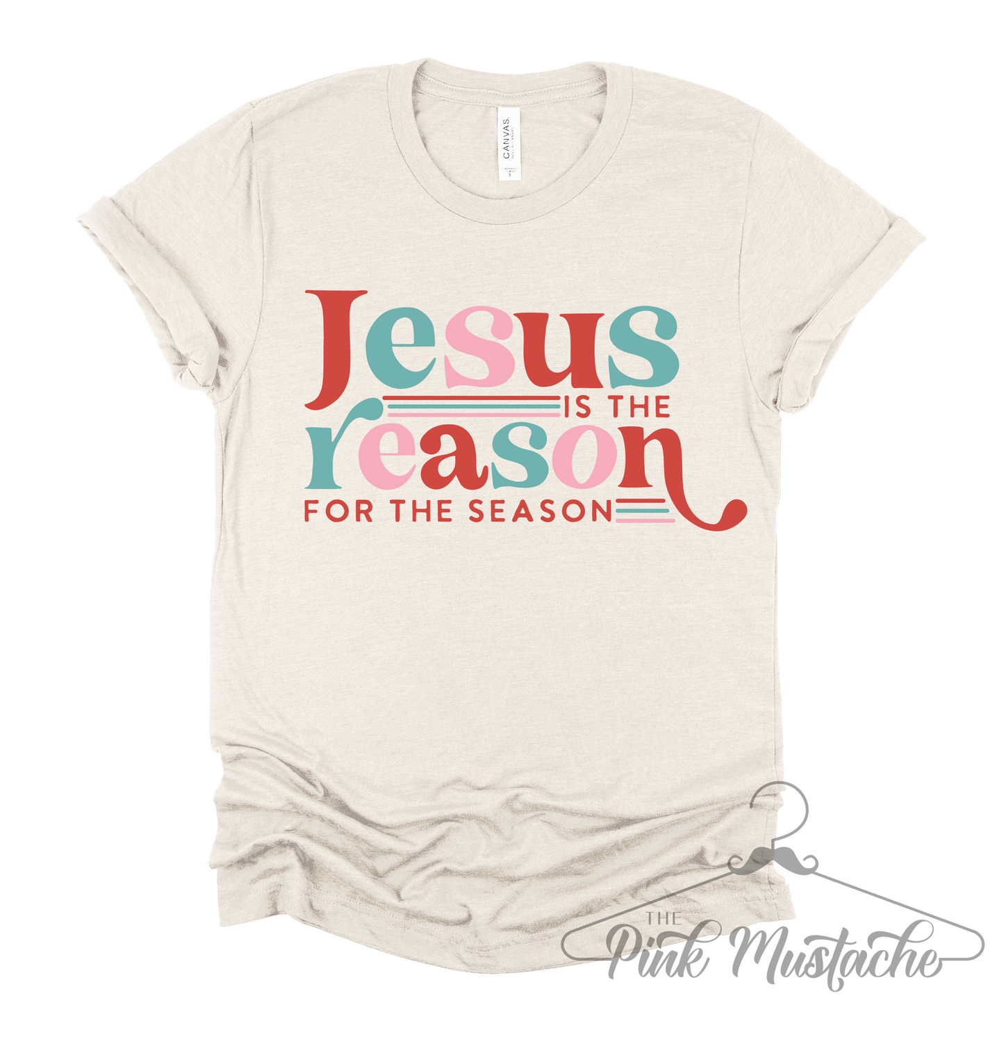 Jesus is the Reason for the Season Christmas Shirt/ Bella Canvas T-Shirt /Toddler, Youth, and Adult Sizes