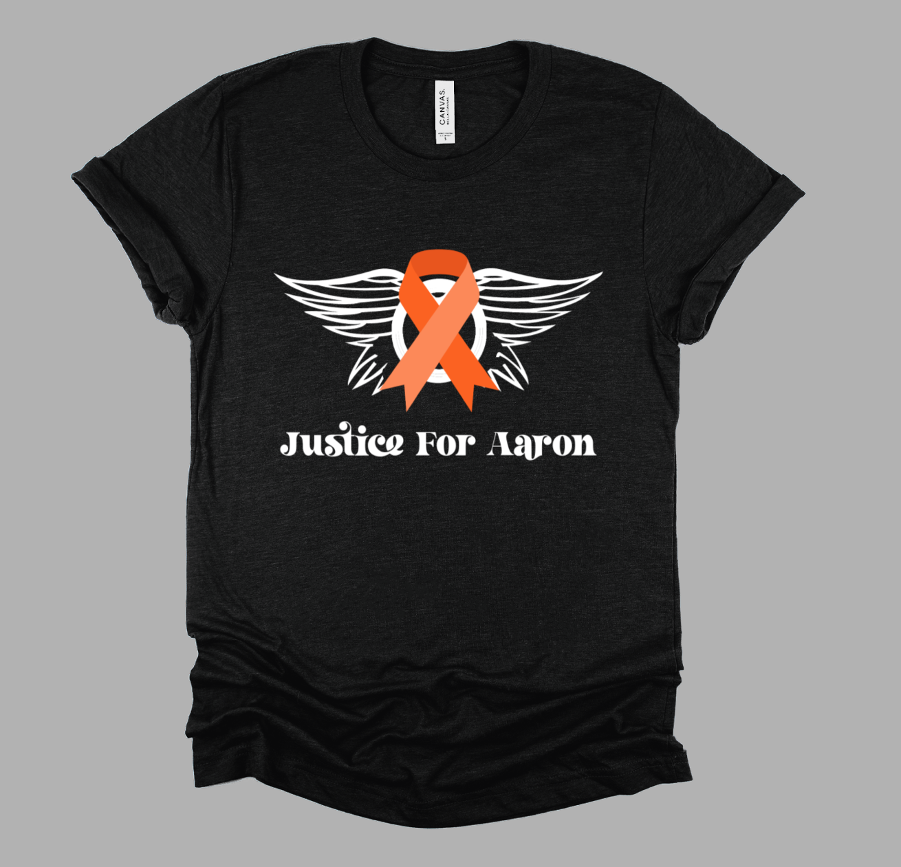 Military Green Soft Style Justice For Aaron Tee/ Unisex Sized