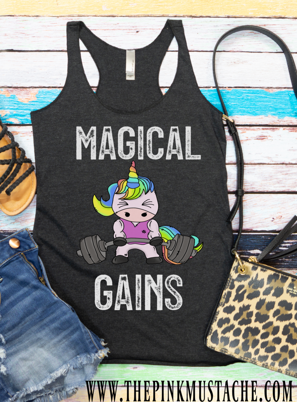 They're Not Regular Gains, They're MAGICAL Gains - Unicorn Tank Top - Crossfit