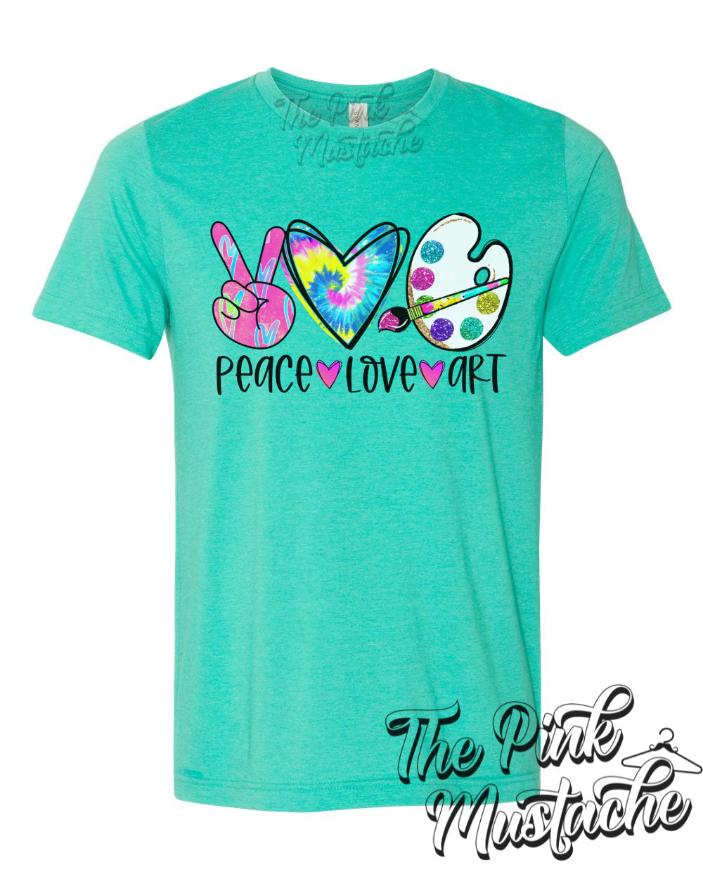 Peace Love Art Softstyle Tee/ Peace Love Teaching Tee/ Art Shirt