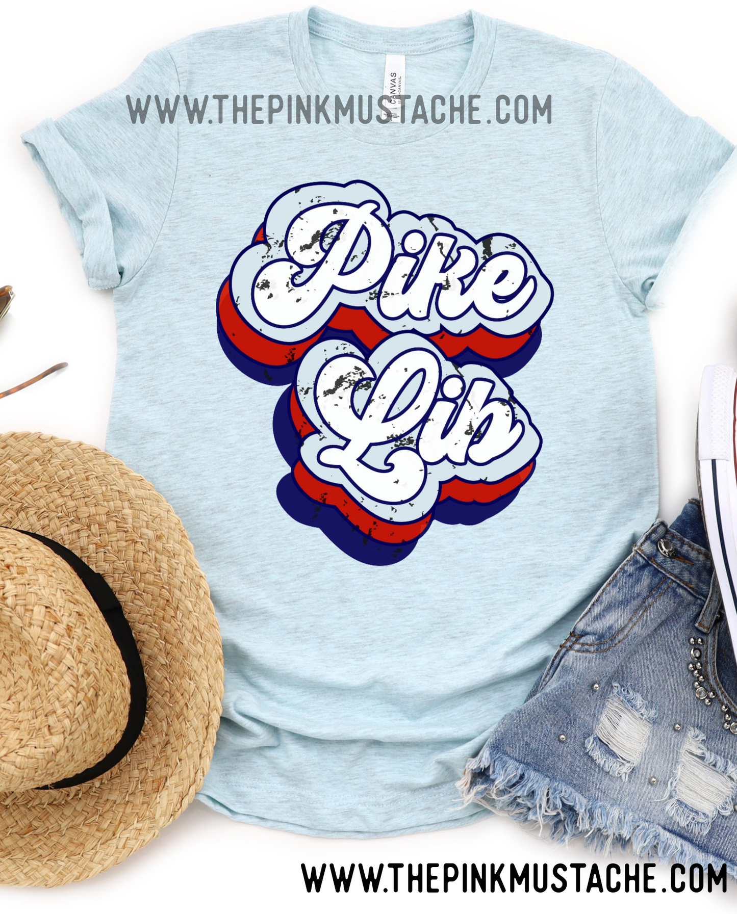 Retro Pike Liberal Arts Patriots School Bella T-Shirt / PLAS / Alabama School Shirt