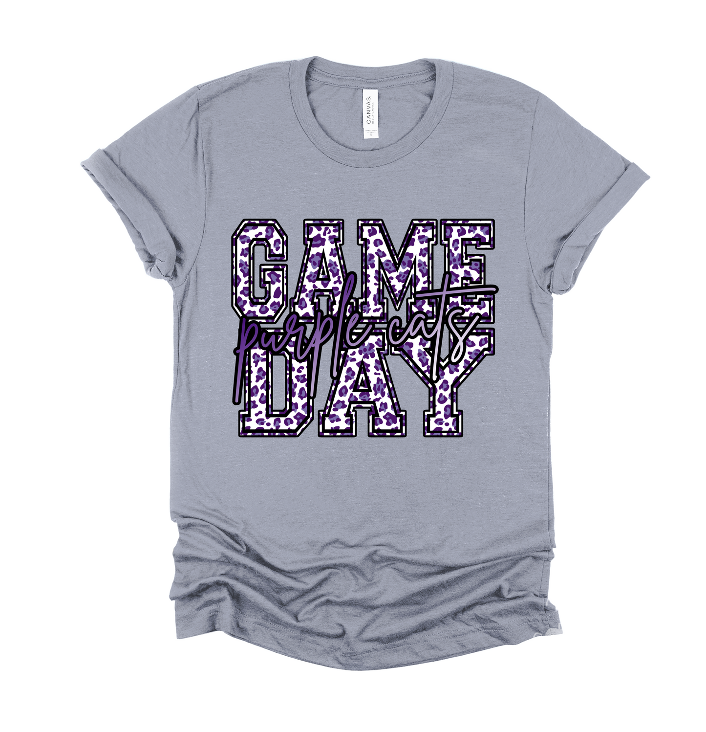 Game Day Ariton Purple Cats Tee/ Youth and Adult Sizes