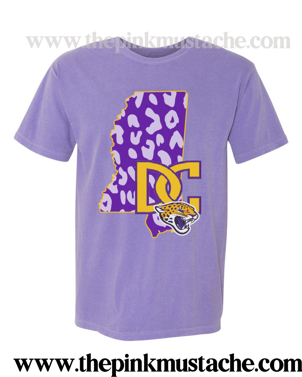 Desoto Central Jaguars Shirt Mississippi Leopard Print Cheetah Comfort Colors / DC -Desoto Central Schools / Mississippi School Shirt