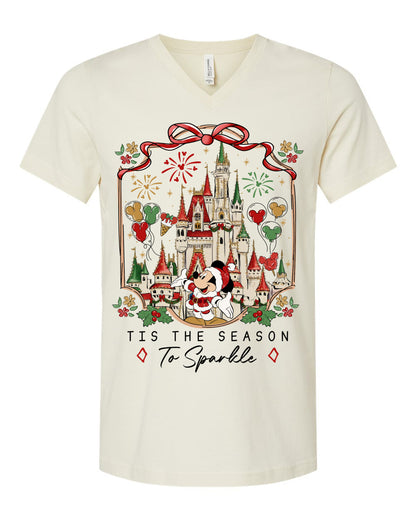 Tis the Season to Sparkle - Christmas Shirts/ Youth and Adult Sizes/ V-Neck Options Available
