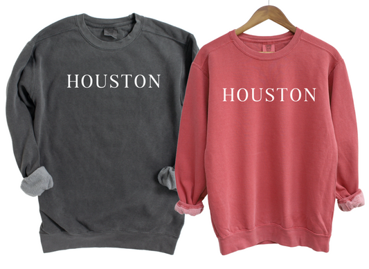 Comfort Colors Houston Seaside Print Sweatshirt