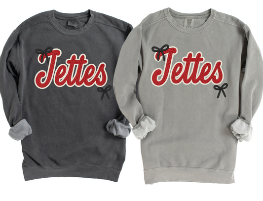 Jettes Comfort Color Brand Faux Yarn Sweatshirt/ Adult Sizes - Youth Sizes will be Gildan Brand