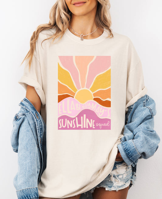 Ella and May May's Sunshine Squad Tee Fundraiser- JD1 Walk Tees/ Gildan, CC, or Bella Options