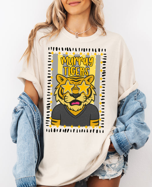 Comfort Colors Murray Tigers Mascot Tee  - YOUTH and ADULT SIZING