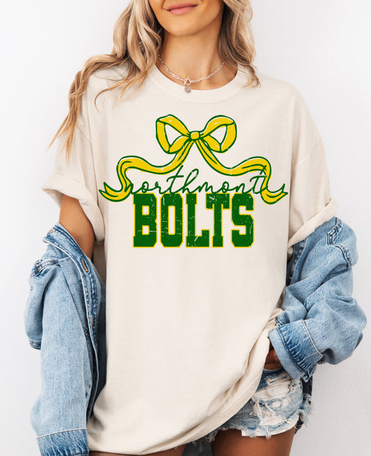 Northmont Bolts Bow Shirt/ Comfort Colors or Bella Canvas Shirt/ Youth and Adult Sizes