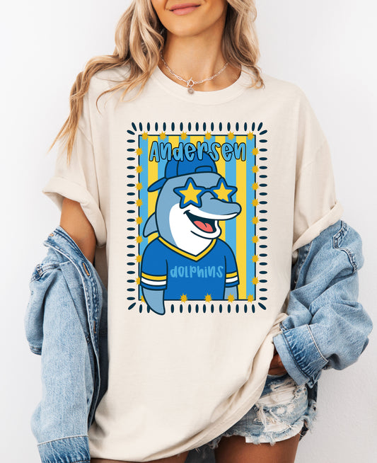 Comfort Colors Andersen Dolphins Shirt/ Youth and Adult Sizing