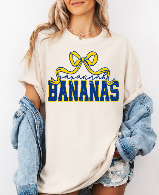 Bella or Comfort Colors Banana Baseball Shirt/ Toddler, Youth, and Adult Sizes