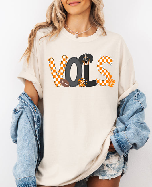Vols- Bella or Comfort Colors Tennessee Tee/ Youth and Adult Sizes