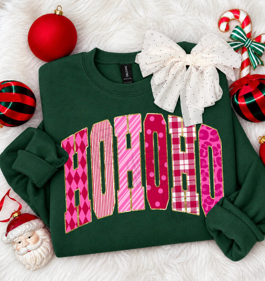 Mommy and Me Gildan or Bella Ho Ho Ho Sweatshirt Christmas Sweatshirt/ Toddler, Youth, and Adult Sizes/Holiday Sweatshirts