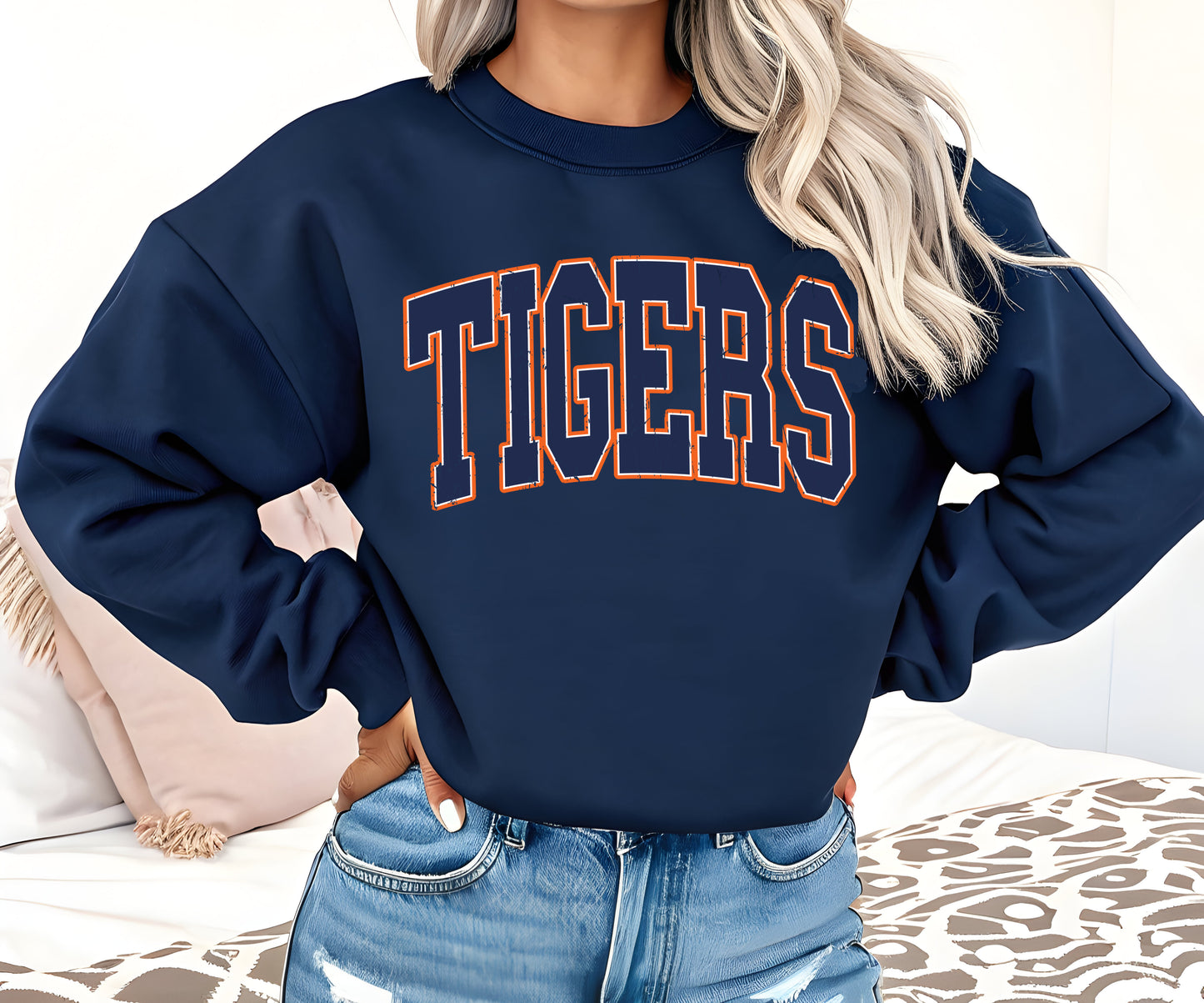 SPIRIT DROP - Let's Go Tigers Unisex Sweatshirt/ Youth and Adult Sizes