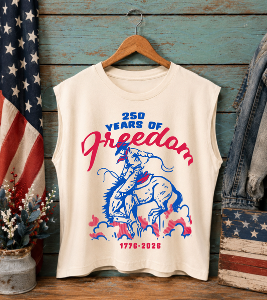 250 Years Drop - USA American Apparel July 4th Tank/ Adult Sizes