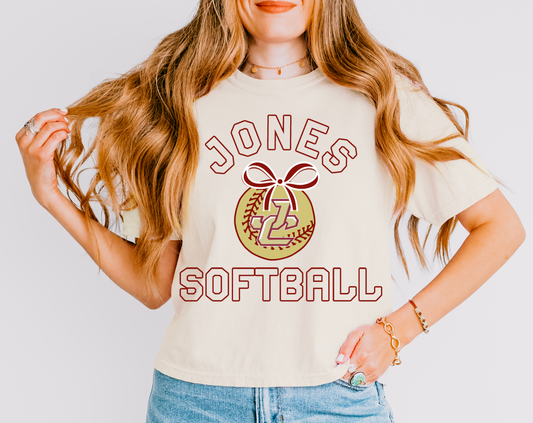 Jones Softball Boxy Crop