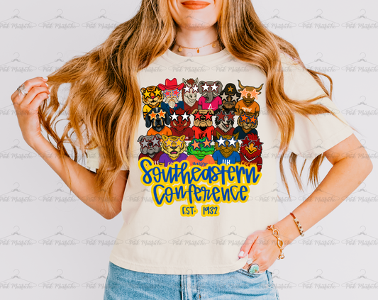 SEC Saturdays In The South Shirt/ Comfort Colors Boxy Crop Tee
