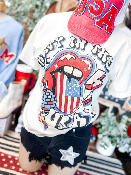 Party In The USA tee/ July 4th Toddler, Youth, and Adult Shirt / Memorial Day July 4th Tee/ Retro Style Shirt