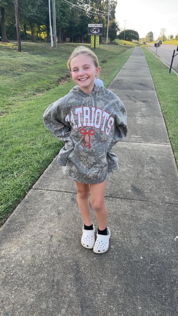 Deadwood Camo Hoodie - Limited Inventory - Tigers Bow - Or Any Other Customized Team - Youth and Adult Sizes