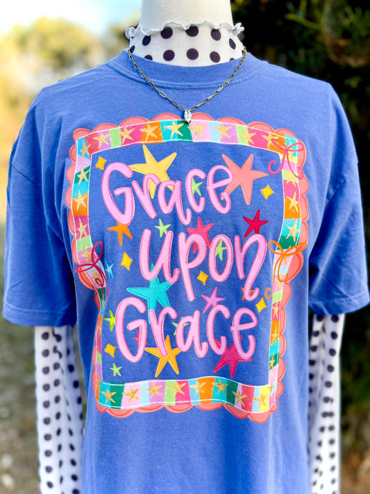Comfort Colors or Bella Canvas Grace Upon Grace Tee/ Toddler, Youth, and Adult Sizes