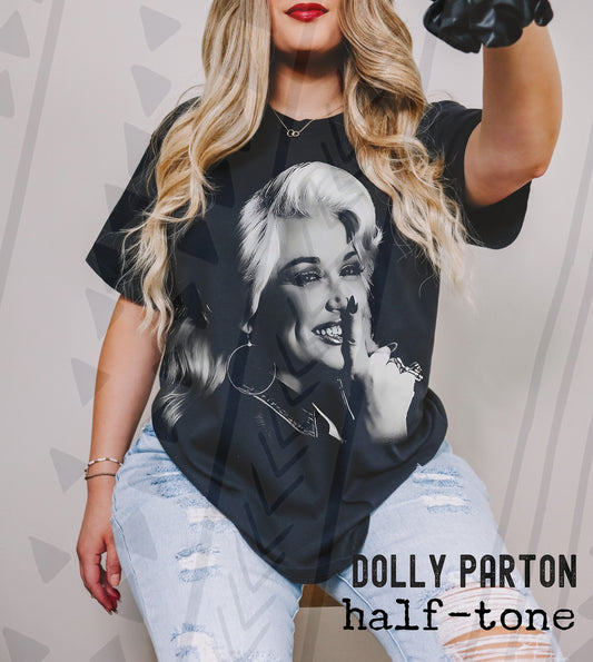 Halftone Collection - Dolly- Gildan Softstyle or Comfort Colors Brand/ Youth and Adult Sizes