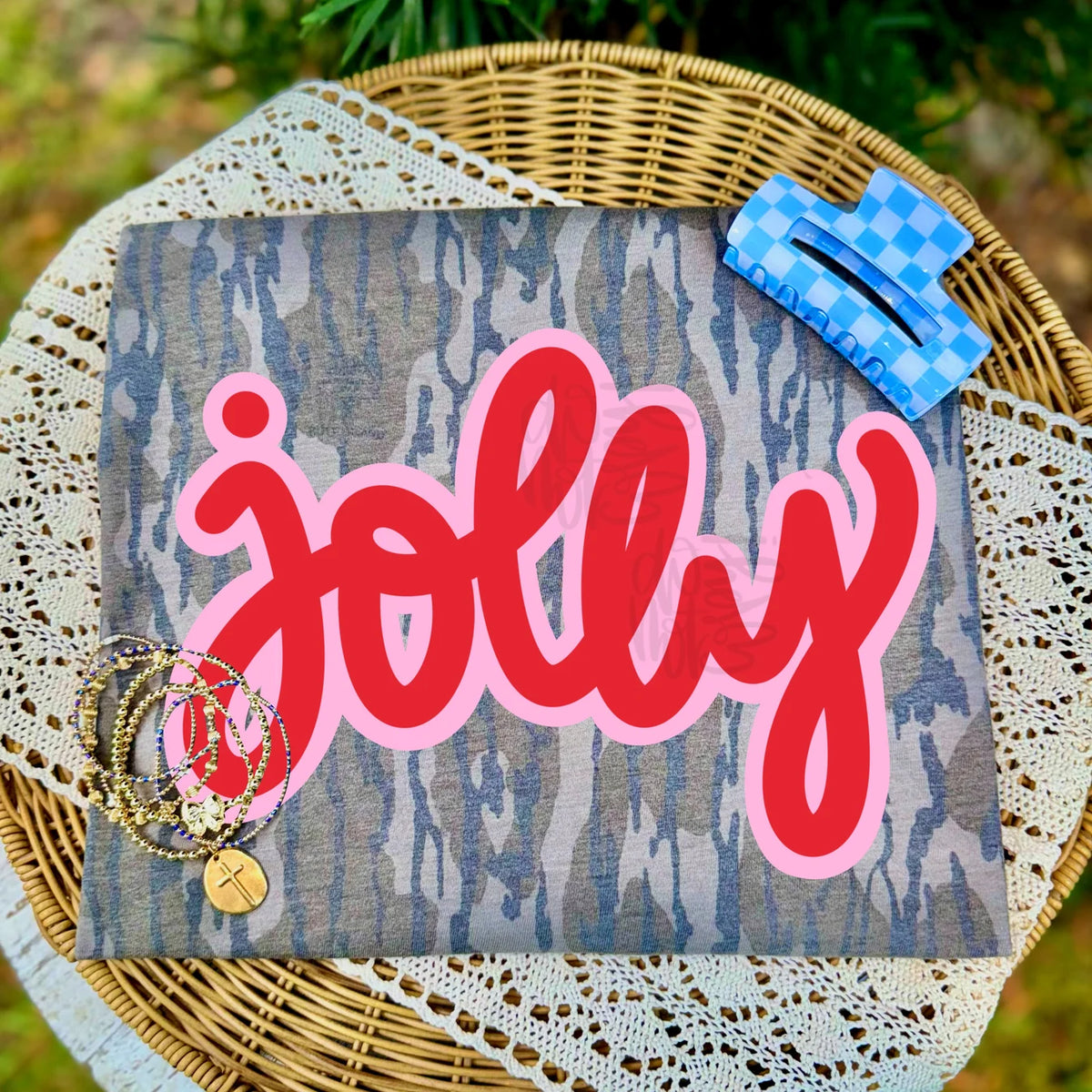 Mossy Oak Jolly Christmas Camo Shirt/ Youth and Adult Sizes