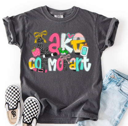 Comfort Colors Lake Cormorant (OR ANY OTHER SCHOOL) Specific School Tee  - YOUTH and ADULT SIZING - Multiple Color Options