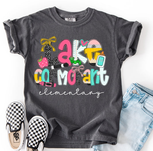 Comfort Colors Lake Cormorant (OR ANY OTHER SCHOOL) Specific School Tee  - YOUTH and ADULT SIZING - Multiple Color Options