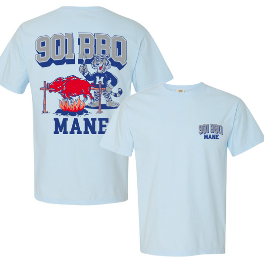 Comfort Colors 901 BBQ Mane Shirt /  Memphis Shirt/ Youth and Adult Sizes