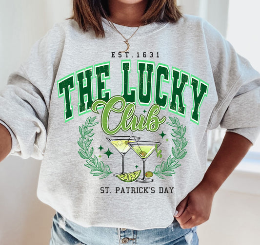 Gildan or Bella St. Patricks Day Social Club Sweatshirt/ Adult Sizes / St Patty's Day