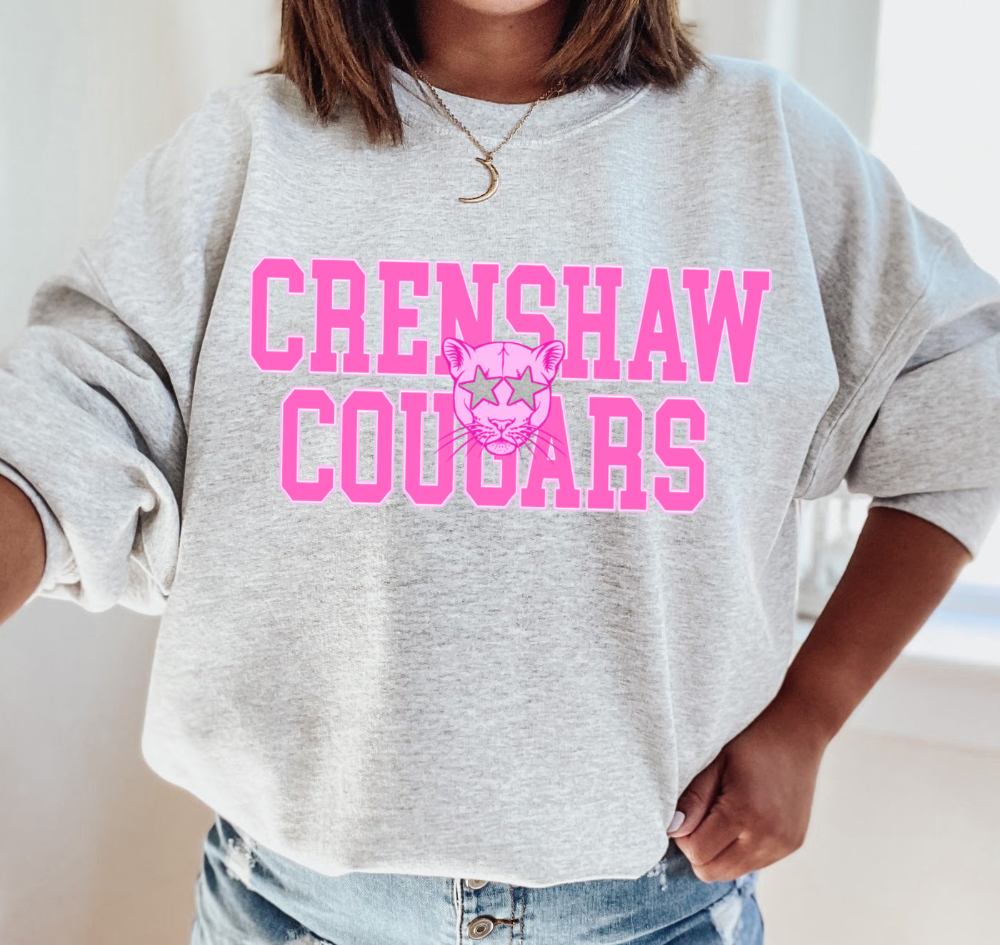 Crenshaw Cougars Sweatshirt/ Unisex Size/ Youth and Adult Sizes