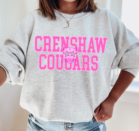 Crenshaw Cougars Sweatshirt/ Unisex Size/ Youth and Adult Sizes