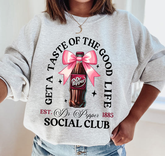 Dr. Pepper Social Club/ Bella or Gildan Sweatshirt