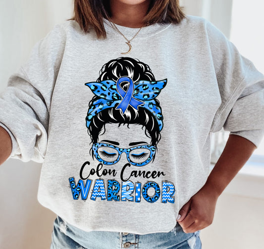 Colon Cancer Survivor Sweatshirt/ Colon Cancer Support Squad Option As Well