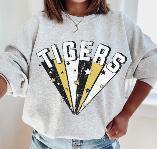Gildan or Bella Tigers Starburst Sweatshirt  / Hernando Tigers