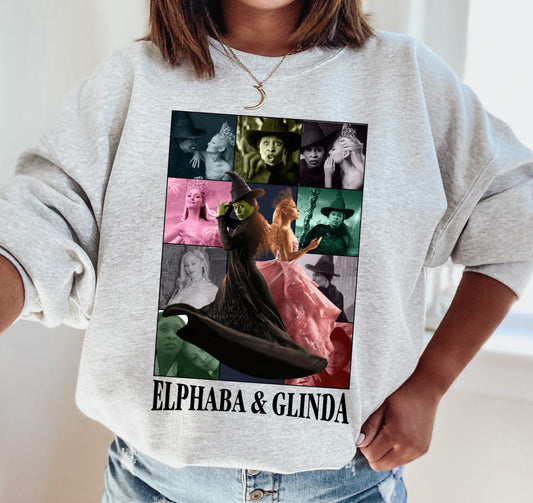 Gildan or Bella Canvas Elphaba Glinda Eras Sweatshirt