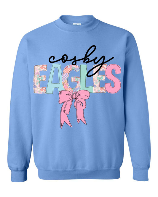 Cosby Eagles Bow Sweatshirt - Youth and Adult Sizes (Multiple Colors)