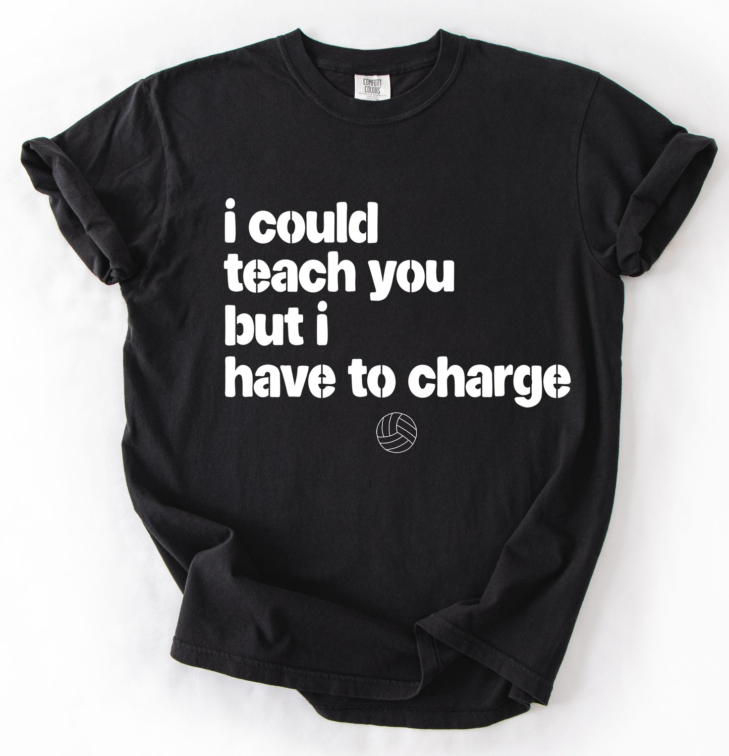 Funny - I Could Teach You But I Have To Charge - Volleyball Shirt