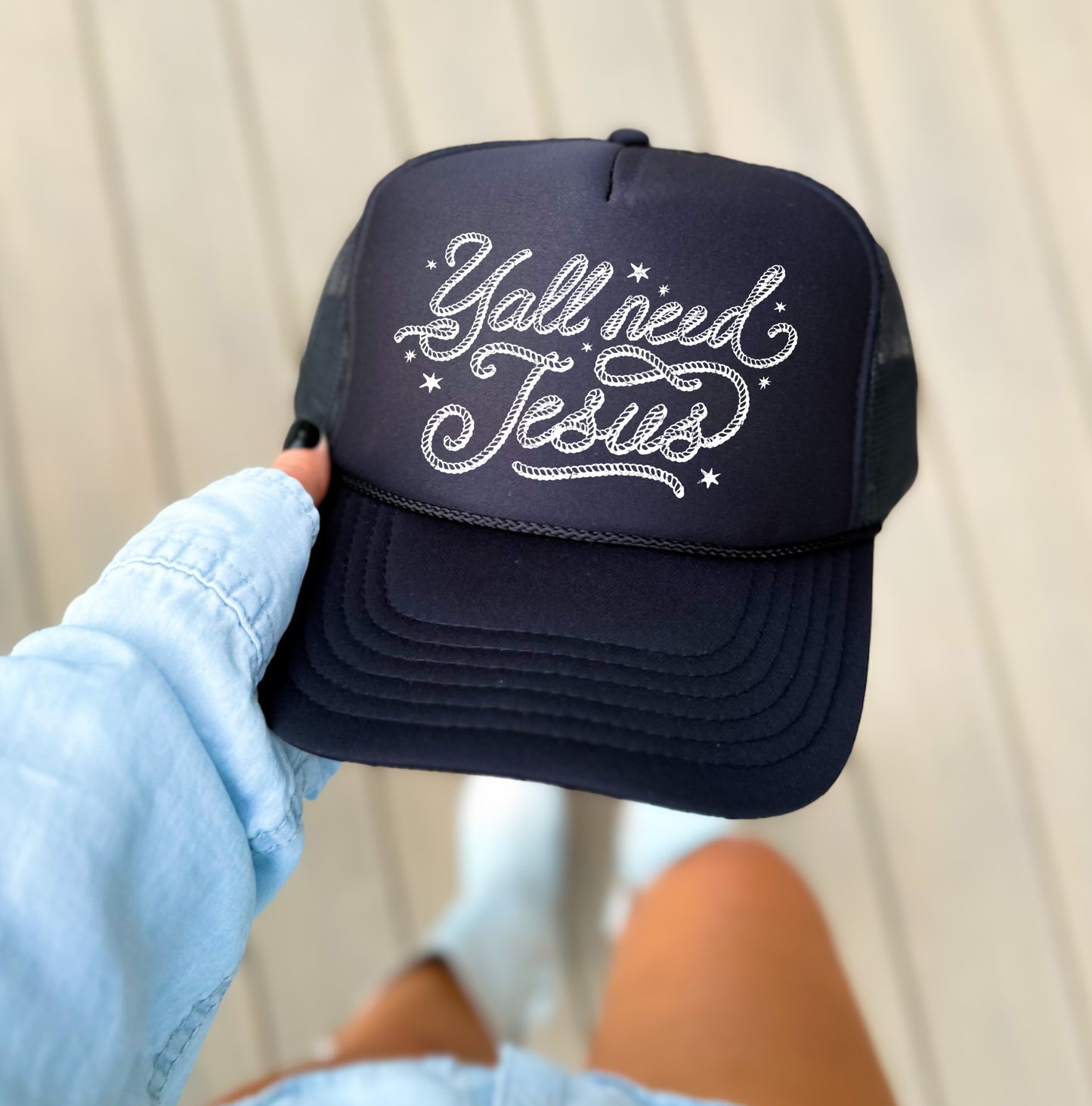 Y'all Need Jesus Trucker Hat/ Trucker Hats/ Gifts for Her/ Religious Hats/ Western Trucker Hat