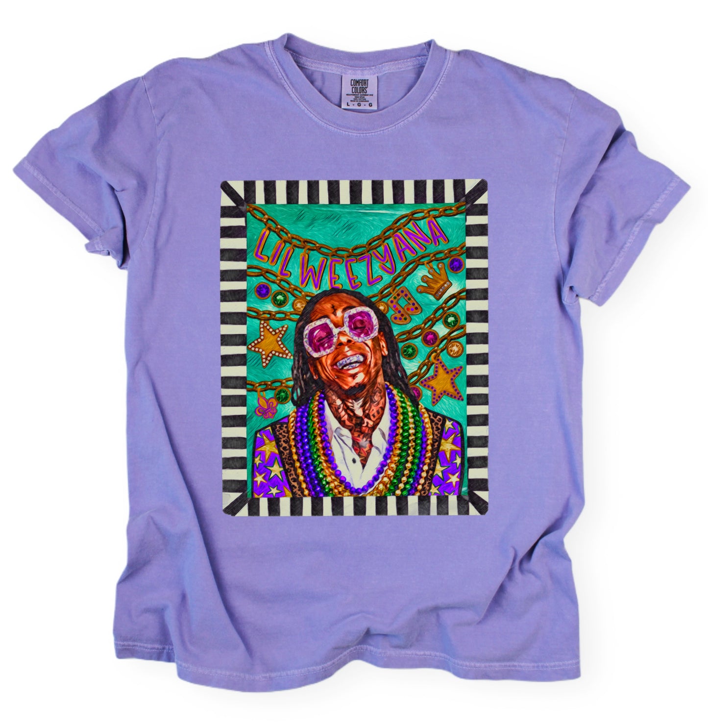Comfort Colors Lil Weezy Ana Shirt/ Mardi Gras Tee/ Youth and Adult Sizes
