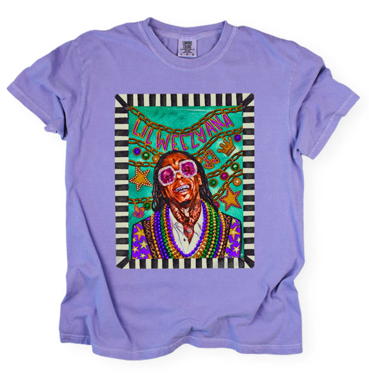 Comfort Colors Lil Weezy Ana Shirt/ Mardi Gras Tee/ Youth and Adult Sizes